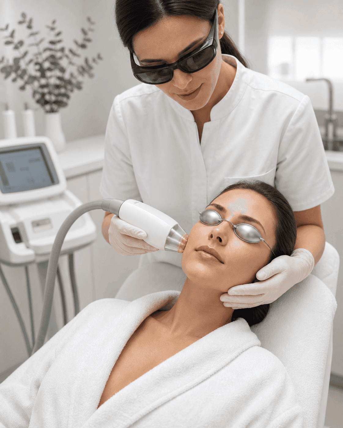 Laser skin rejuvenation treatment at WellSkin clinic